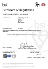 Bsi ISO Certificate